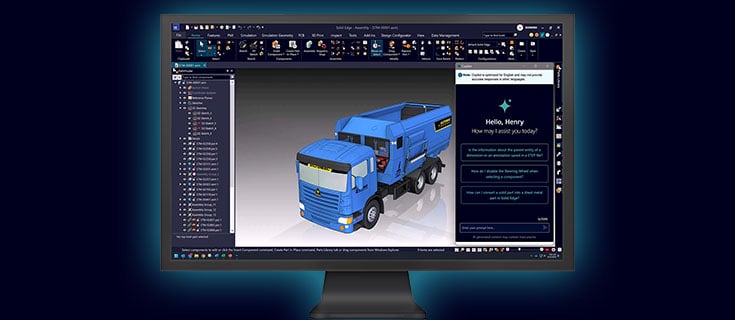 Designcenter X Solid Edge: KI-unterstützter Assistent CoPilot