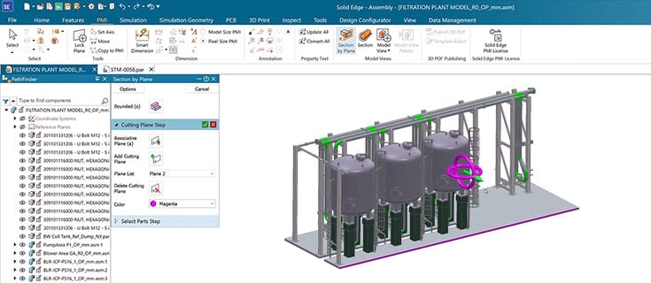 Designcenter Solid Edge 2026: Export von definierten Bereichen