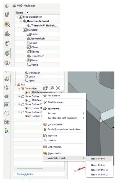 NX 2512: Verbesserungen im MBD Navigator
