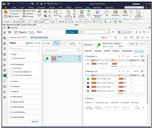 NX 2512: Verbesserungen bei der Konfiguration von Befestigungsbaugruppen (Fastener Assemblies)