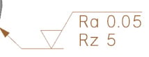 Designcenter PMI ASME-Standard für Rauheitssymbole
