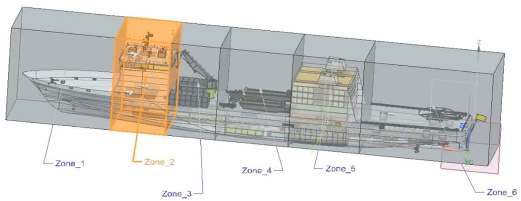 Designcenter Add-on Zonenbasierte Massenanalyse Ausschnitt 3D-Zone