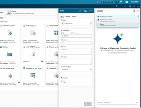 Teamcenter 2512: Teamcenter Copilot und intelligente Analysen