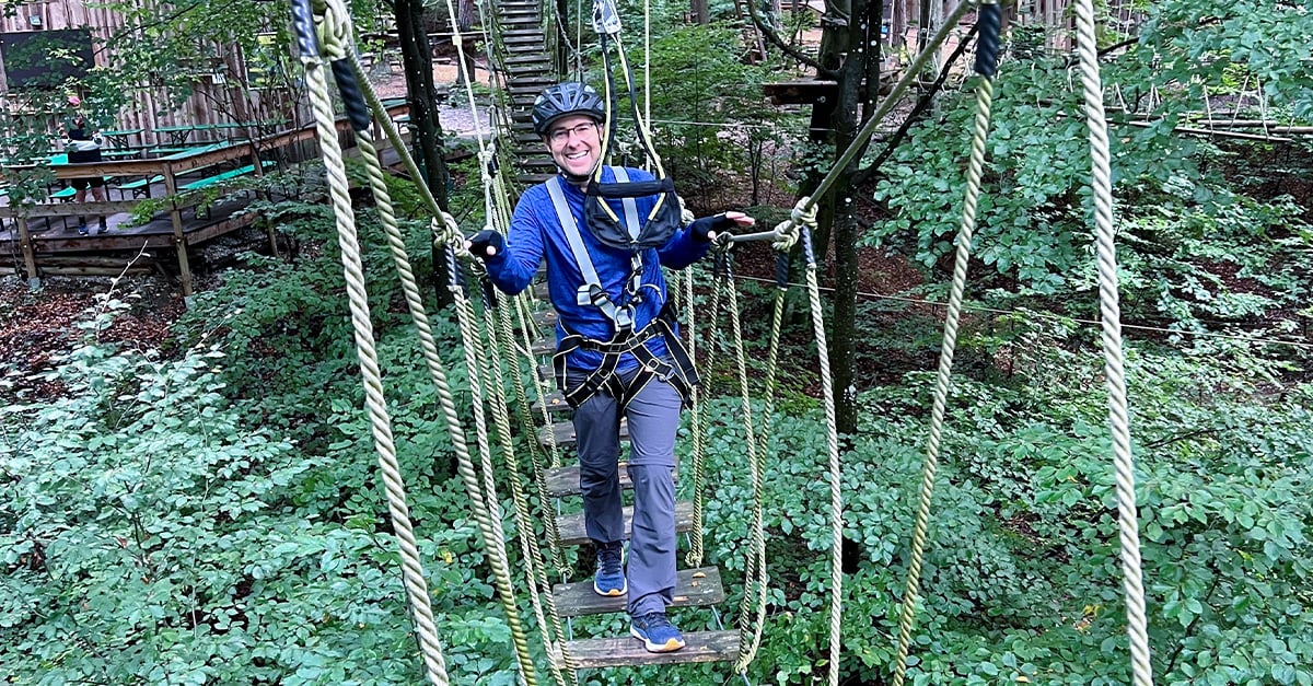Klettern im Kletterpark